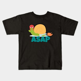 ASAP Racing Snail Funny Kids T-Shirt